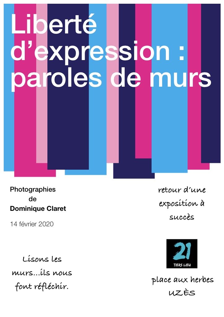 parole de murs liberté d'expression affiche