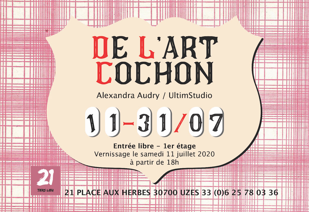 art cochon exposition affiche