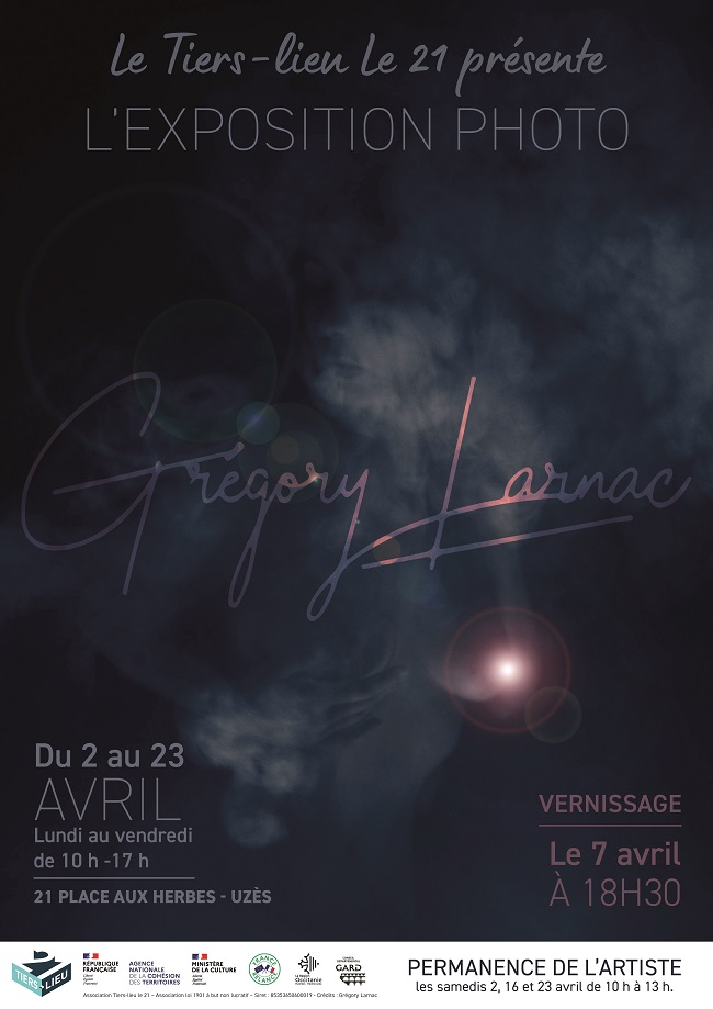 Affiche Exposition Gregory Larnac